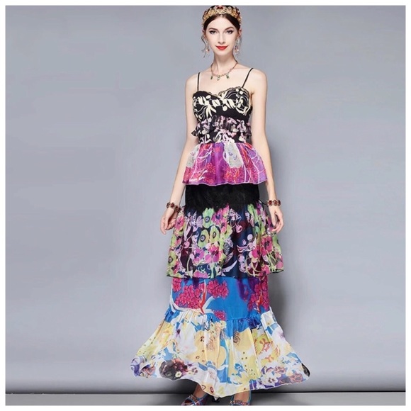 Dresses & Skirts - The Delarry Layered Maxi Dress